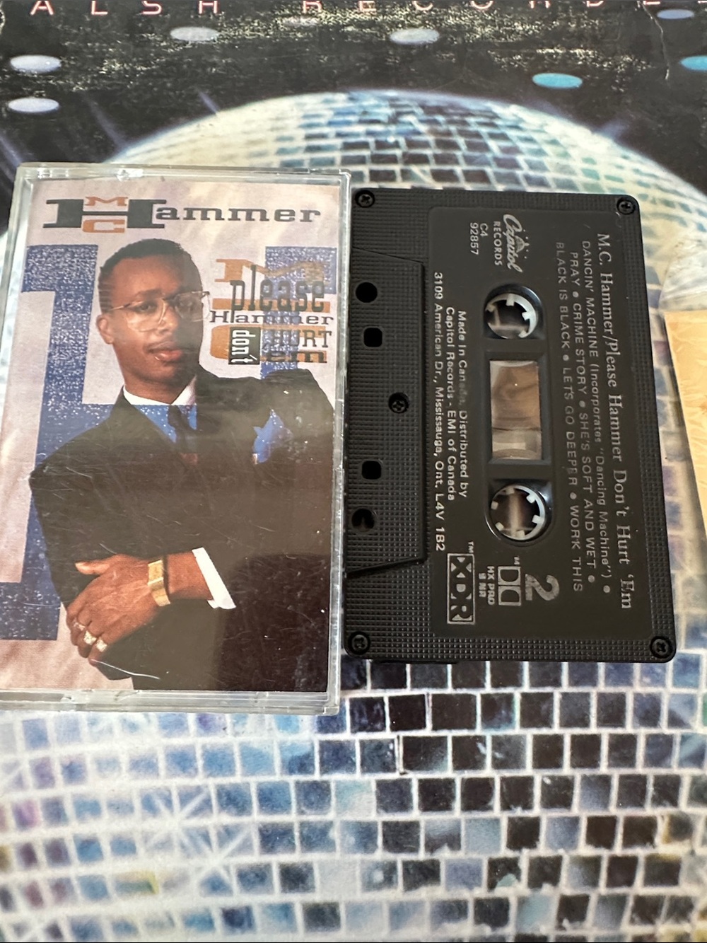 Vintage MC Hammer 1990 Cassette Tape & Sealed Cereal Prize Nostalgia Bundle